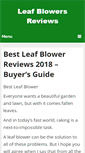 Mobile Screenshot of leafblowersreviews.com